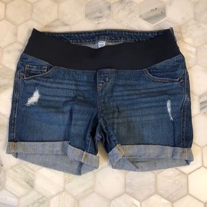 Old Navy Maternity Distressed Shorts